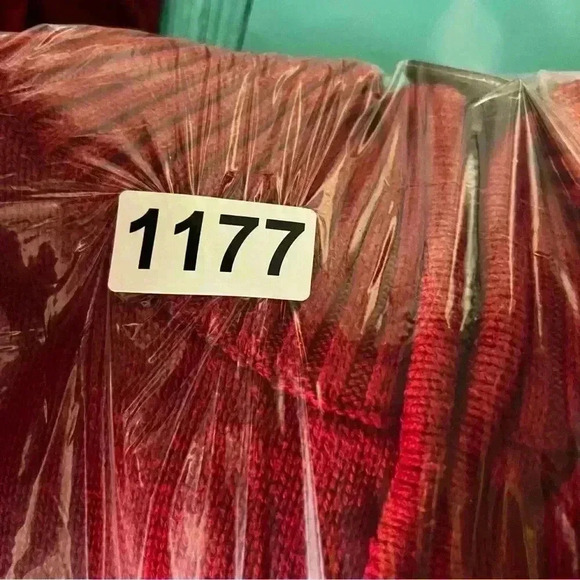 US Polo Assn. Red Navy Colorblock Sweater Cardigan Mens 2XL 100% Cotton 1177 - Picture 7 of 7